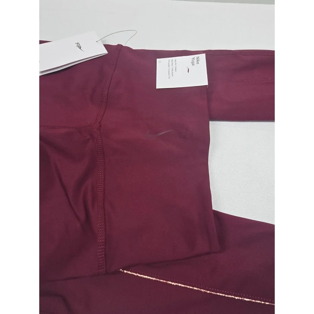Nike Women's Dri-FIT Yoga Tight Fit 7/8 Leggings‎ Size XS Purple DD5772-638 New